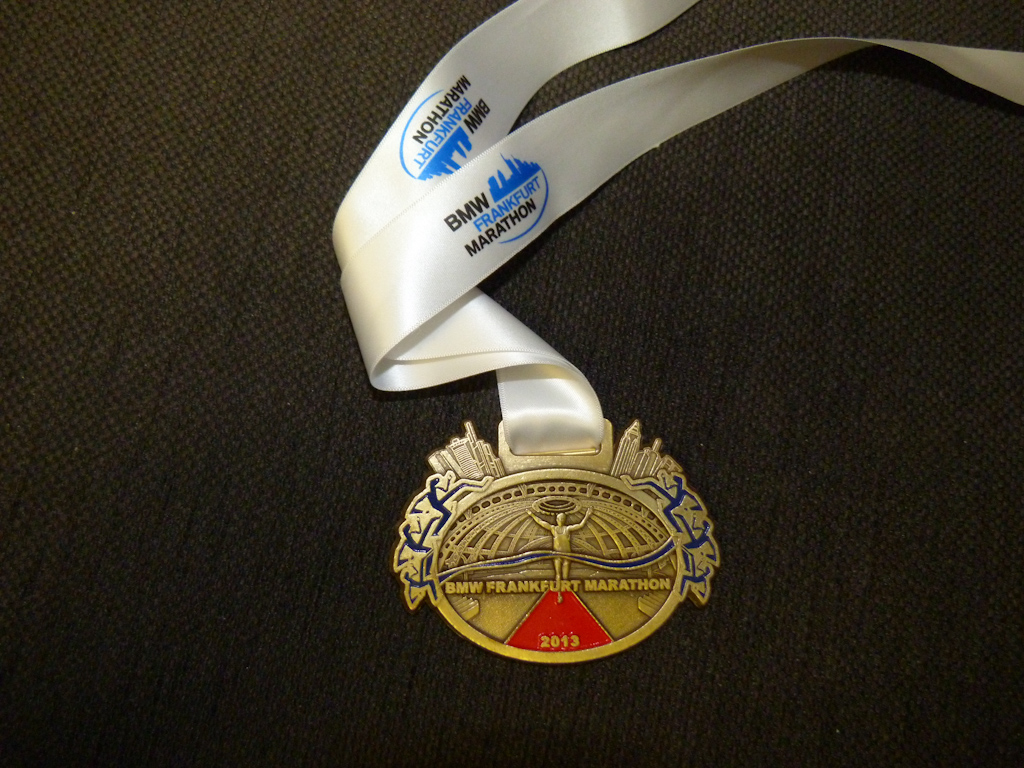 Medaille BMW Frankfurt Marathon 2013